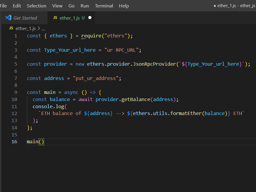Gaurav28112001's tweet image. Basics Of Ether.js🎉
-a JavaScript library that allows developers to interact with the Ethereum blockchain.
#javascript #web3 #etherjs
Ether.js #1
-Super basic example. Getting started with ether.js!!