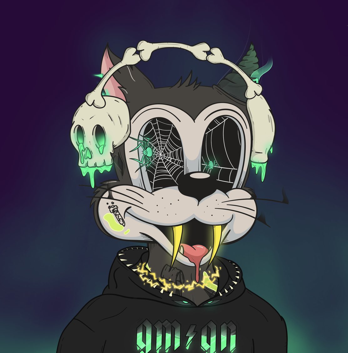 HAPPY MUTANT MONDAY!! Wife hates NFTs, but she actually said this one was cool 🤓 #Toonz4Life #Mutants let's see what she says when I show her the new Tribe 🦾 <a href="/0xApes_NFT/">0xApes</a> #TRIBE