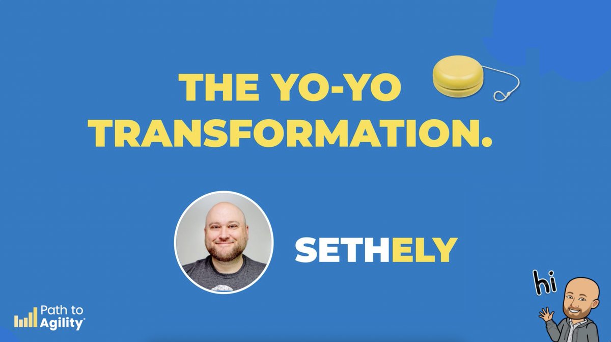 Are you doing a Yo-Yo Transformation without realizing? In this video, Path to Agility Product Manager Seth Ely talks about making sustainable change for your Agile journey. hubs.li/Q01k4FnR0