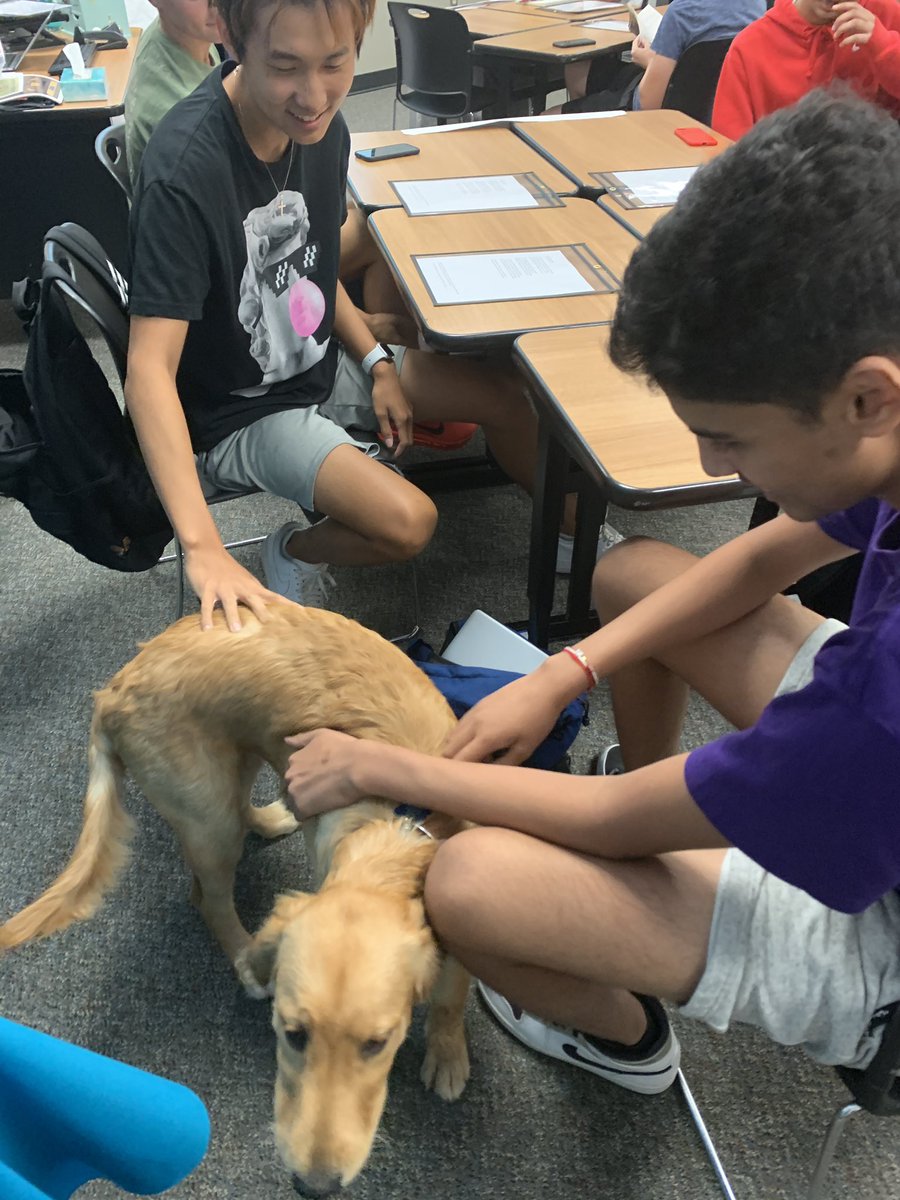 I’ve been getting to visit AP English classes where they’ve been reading a poem about golden retrievers! Best.job.ever <a href="/c_gwalt/">Clay Greenwalt</a> <a href="/LSHSRangers/">Lone Star Rangers</a>