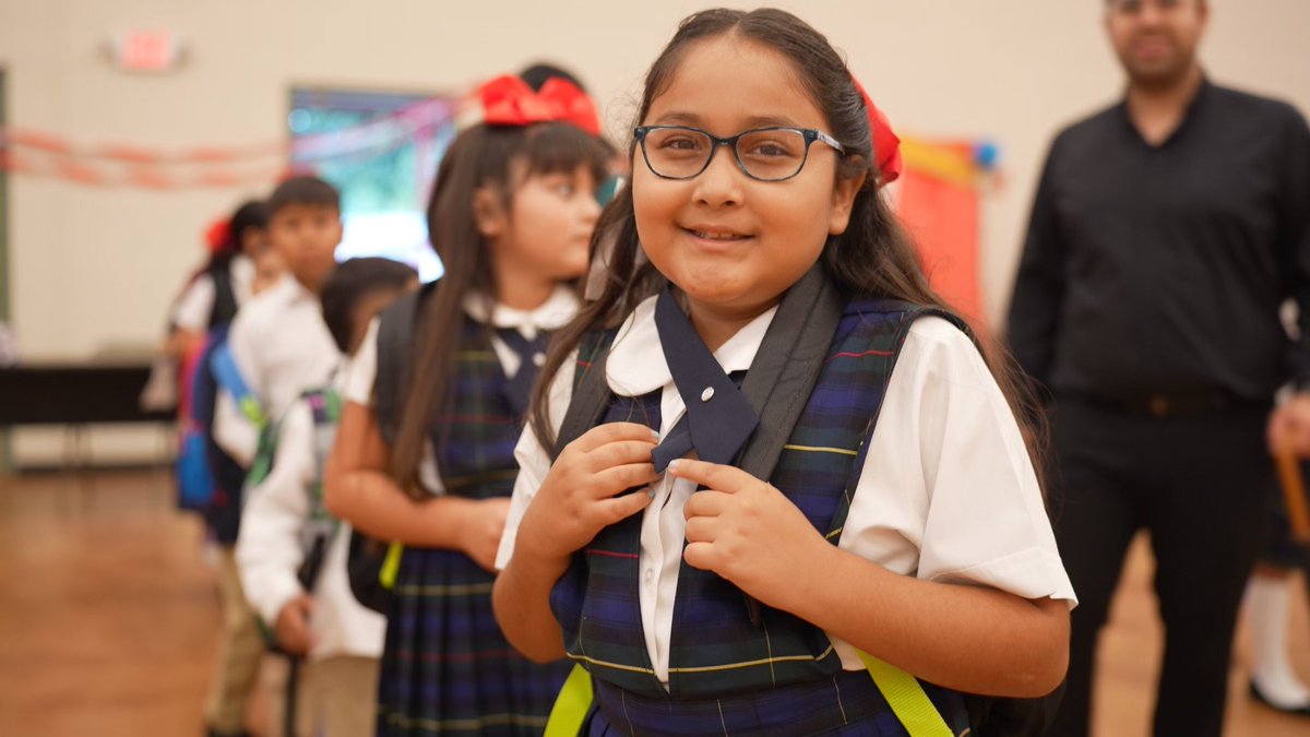 Today was the first day of school at Sacred Heart Catholic School in Uvalde. More than 80 children in Uvalde are seeking to transfer to the school to heal and overcome trauma. 11 of these children were shot and survived. Most families cannot afford tuition. (1/2)