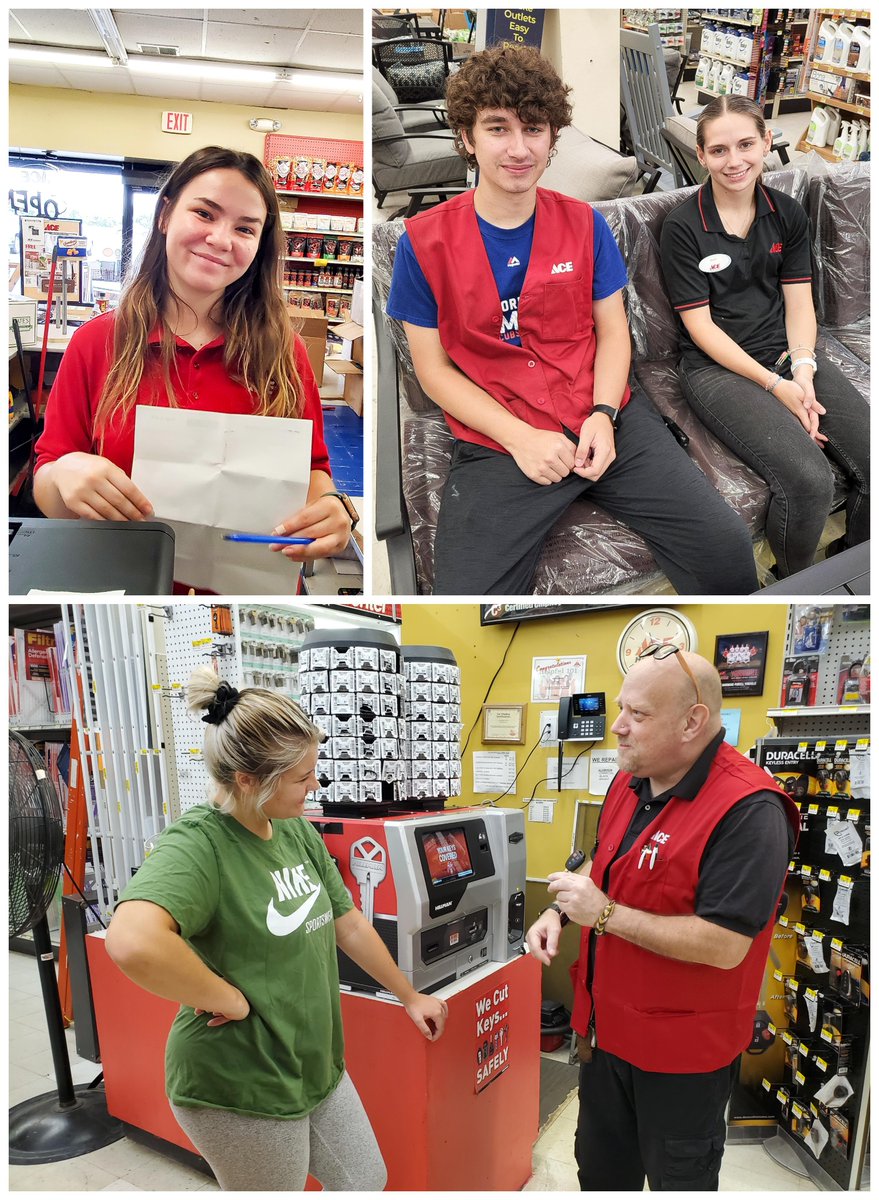 Aceyorkosw's tweet photo. Best wishes to Caitlyn and Reagan from the Yorkville store and to Riley and Tyler from the Oswego store. They all will be heading off to college and will be missed. Have a great fall semester guys! #MyLocalAce #PurcellAce #Backtoschool https://t.co/802nilFkMk