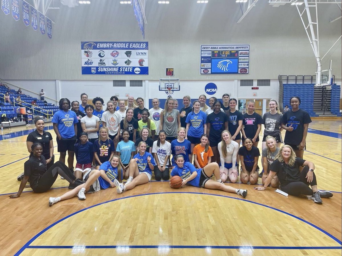 Had a great time this past weekend improving my skills and learning about an amazing program that values encouragement and family! Thank to <a href="/ERAUWBasketball/">Embry-Riddle Women’s Basketball</a> and Coach Wilson for a great elite camp! <a href="/CoachLisa42/">Lisa Nuxol-Wilson</a> <a href="/coachcstaylor/">Sarah Taylor</a>