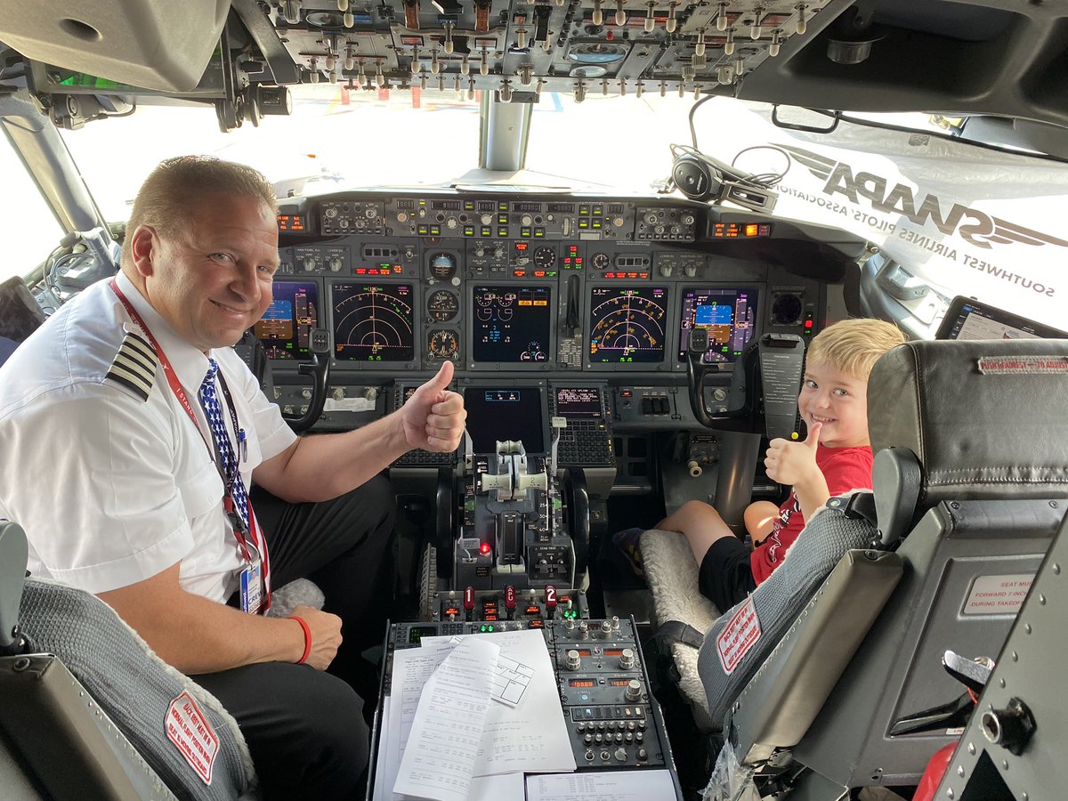 Thanks <a href="/SouthwestAir/">Southwest Airlines</a> for making my son’s first flight amazing.