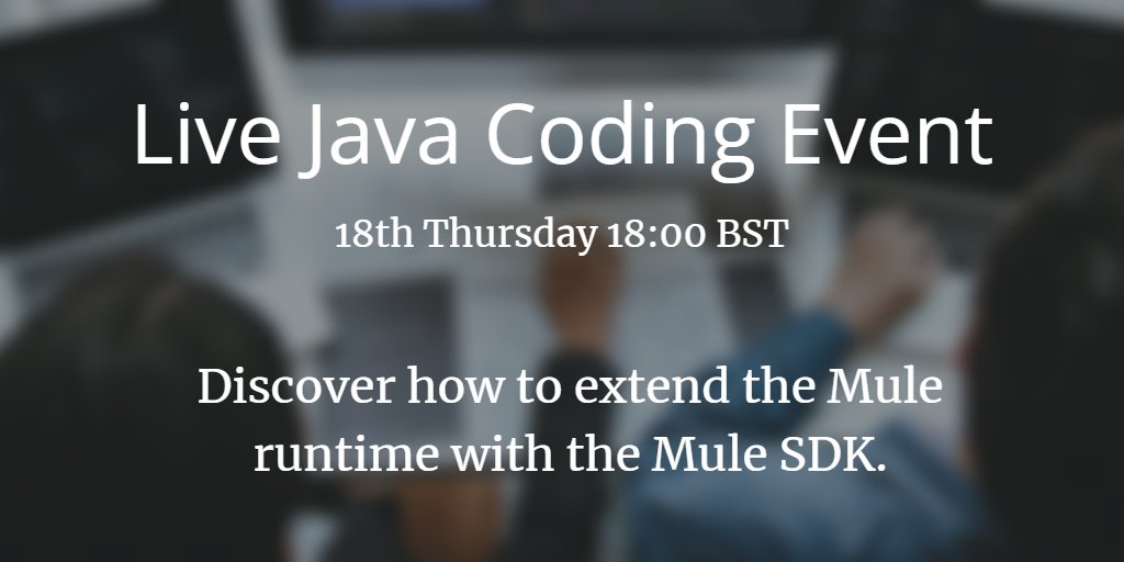 alextheedom's tweet image. Join me live code a Circuit Breaker component with the Java Mule SDK and for a chance to win 1 of 3 vouchers to attend a MuleSoft instructor-led course (up to $5,000 USD value!) Register here: meetups.mulesoft.com/events/details… @MuleSoft @MuleDev #Java2Mule #Java