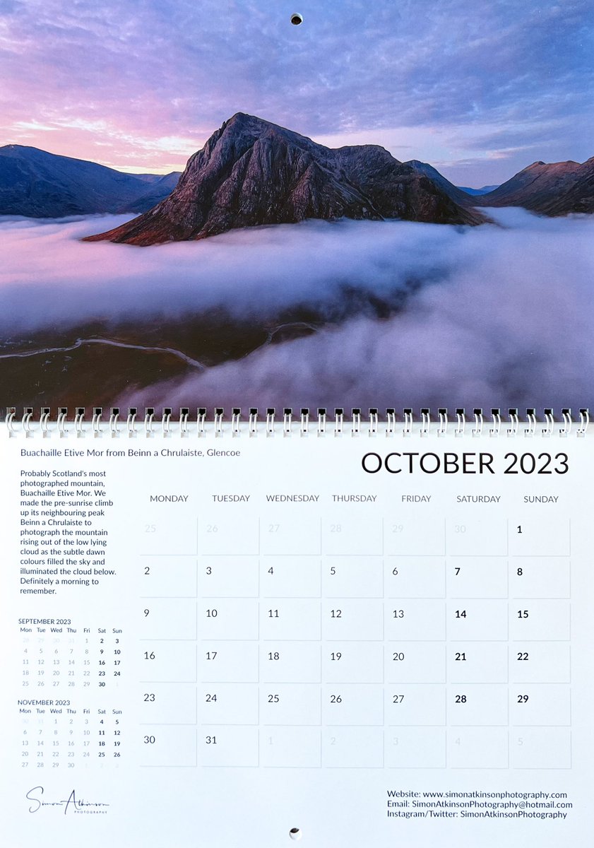I had a duplicate set of prints arrive in the post today (lucky me) so I’m going to do a little giveaway.

Anyone who purchases one of my calendars between now and midnight tomorrow will be chosen at random to win a print (4 people will be chosen)

simonatkinsonphotography.com/shop/2023-moun…