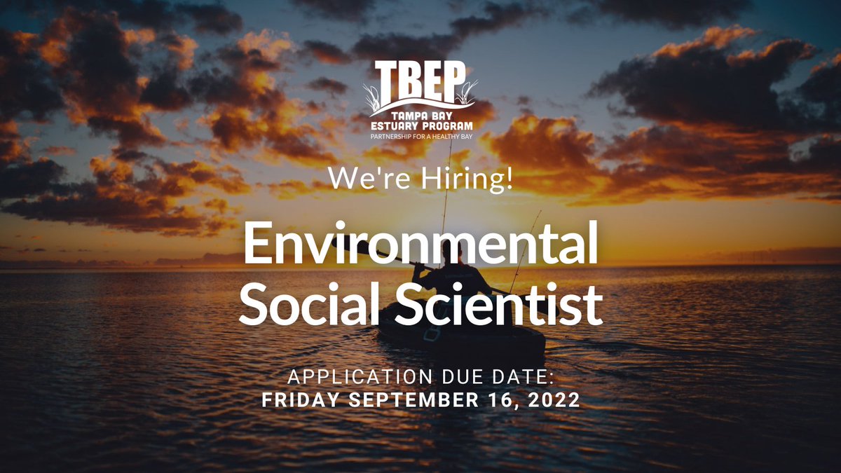 We're currently seeking qualified applicants to fill the position of Environmental Social Scientist for an anticipated start date of October 31st, 2022. View the full position summary: bit.ly/3PkdIdT | CC: <a href="/hiringourheroes/">Hiring Our Heroes</a> <a href="/BlackinMarSci/">Black in Marine Science</a>