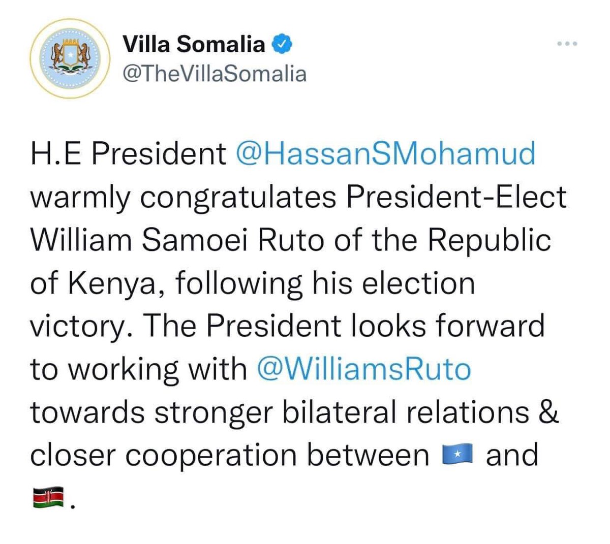 BAptidoon's tweet photo. Villa samalia oo u hanbalyaysay madaxwayna cusub ee kenya 🇰🇪 willam ruto https://t.co/EYgCnkZCsU