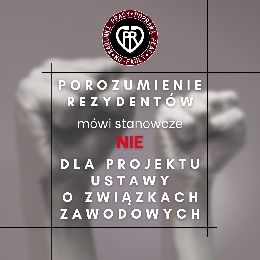 Rezydenci's tweet photo. Uwaga! Rząd stworzył projekt ustawy ograniczającej kompetencje związków zawodowych i utrudniającej strajki oraz spory zbiorowe!

Nowe prawo uderzy w szczególności w małe związki zawodowe, gdyż będą one musiały uzyskać poparcie reprezentatywnego związku, by rozpocząć strajk.
1/7 https://t.co/hhiswLRe9d