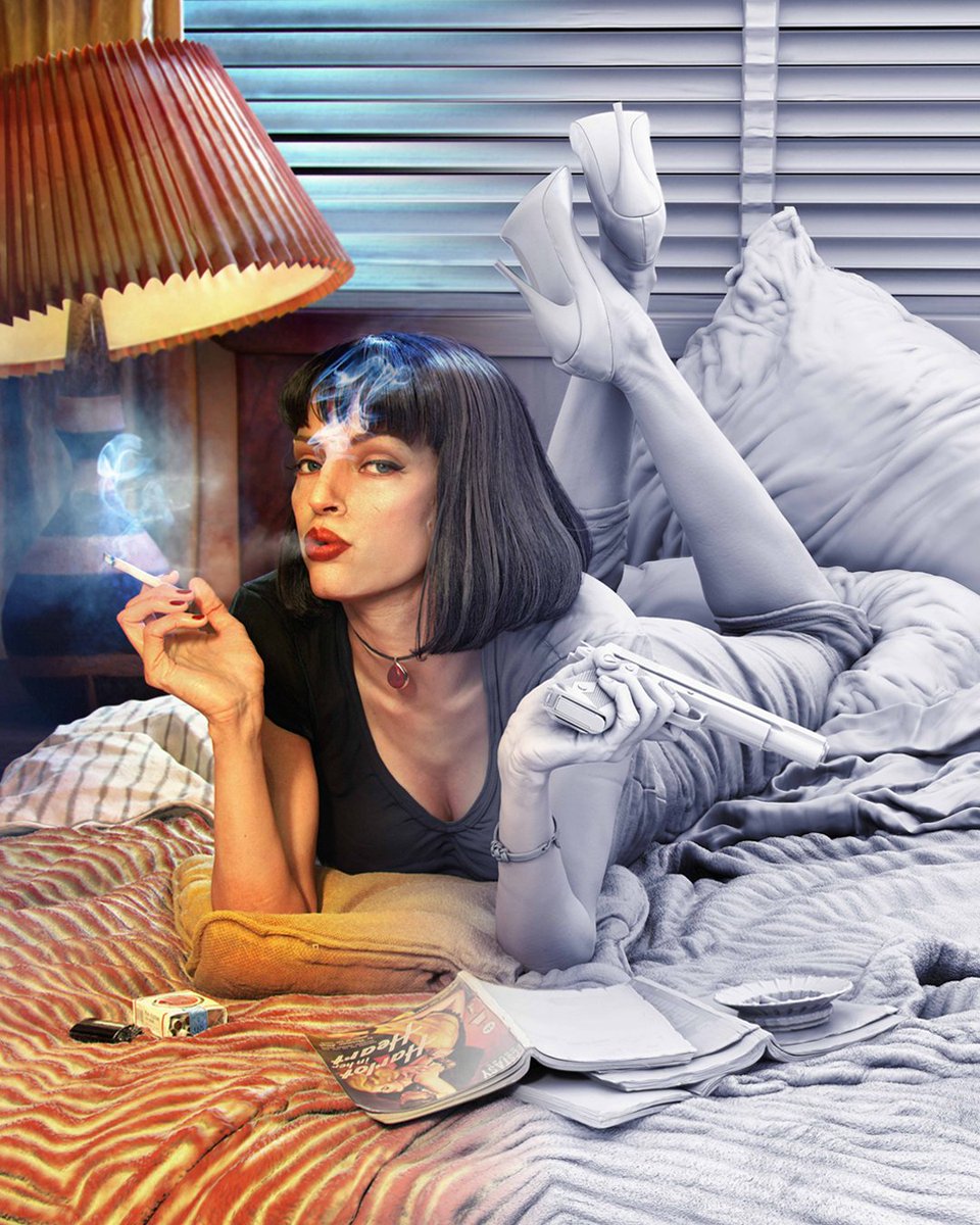 maxonzbrush's tweet photo. Pulp Fiction - Loving this recreation of the iconic movie poster by ZBrushCentral member ZomZom! See more renders and the ZBrush model at: https://t.co/8MXIeHZS67
•
•
•
•
•
#ZBrush #PulpFiction #Tarantino #3D #pixologic #3DArt #DigitalArt #3DModeling #ZBrushSculpt https://t.co/z5glr7FCgs