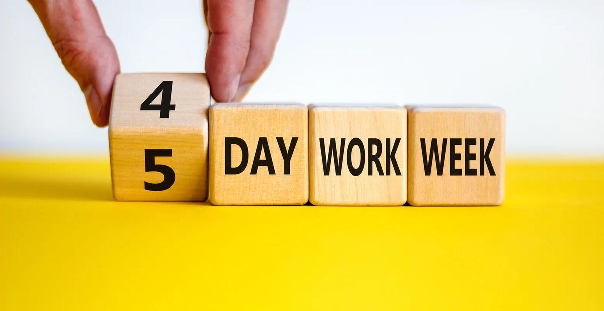 DrDaleford's tweet photo. IS THE FUTURE OF WORK A 4-DAY WEEK?

There is a growing trend towards 4-day work week trials across companies and sectors. Recently companies in Ireland &amp; the UK have trialed a 6-month pilot - but large scale shifts are also happening across Europe, U.S.A, Canada and Australasia https://t.co/uzxdyqhNW8