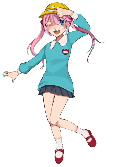 手の長さとかがあまりにも不自然だったからちょっと直した 