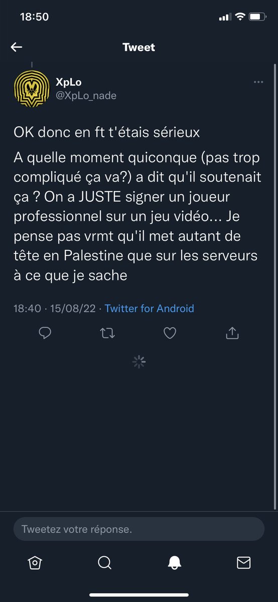 AslamLmr's tweet photo. @KC_XYLO Il a supprimé pour ceux qui viendraient en retard pour comprendre le pourquoi du comment https://t.co/KTC7EykGUu
