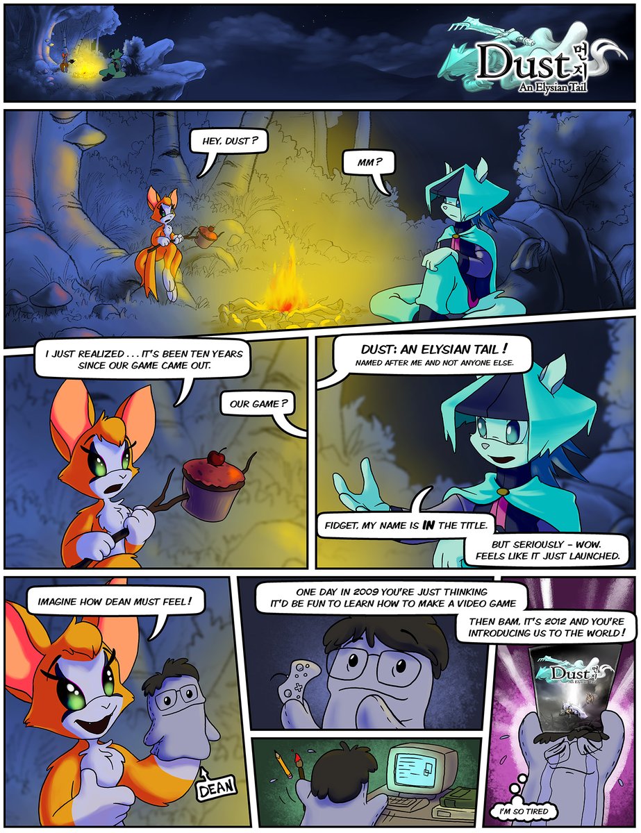 NoogyTweet's tweet photo. And now, a very personal message to commemorate the Tenth Anniversary of Dust: An Elysian Tail! https://t.co/f8ZJsepAov