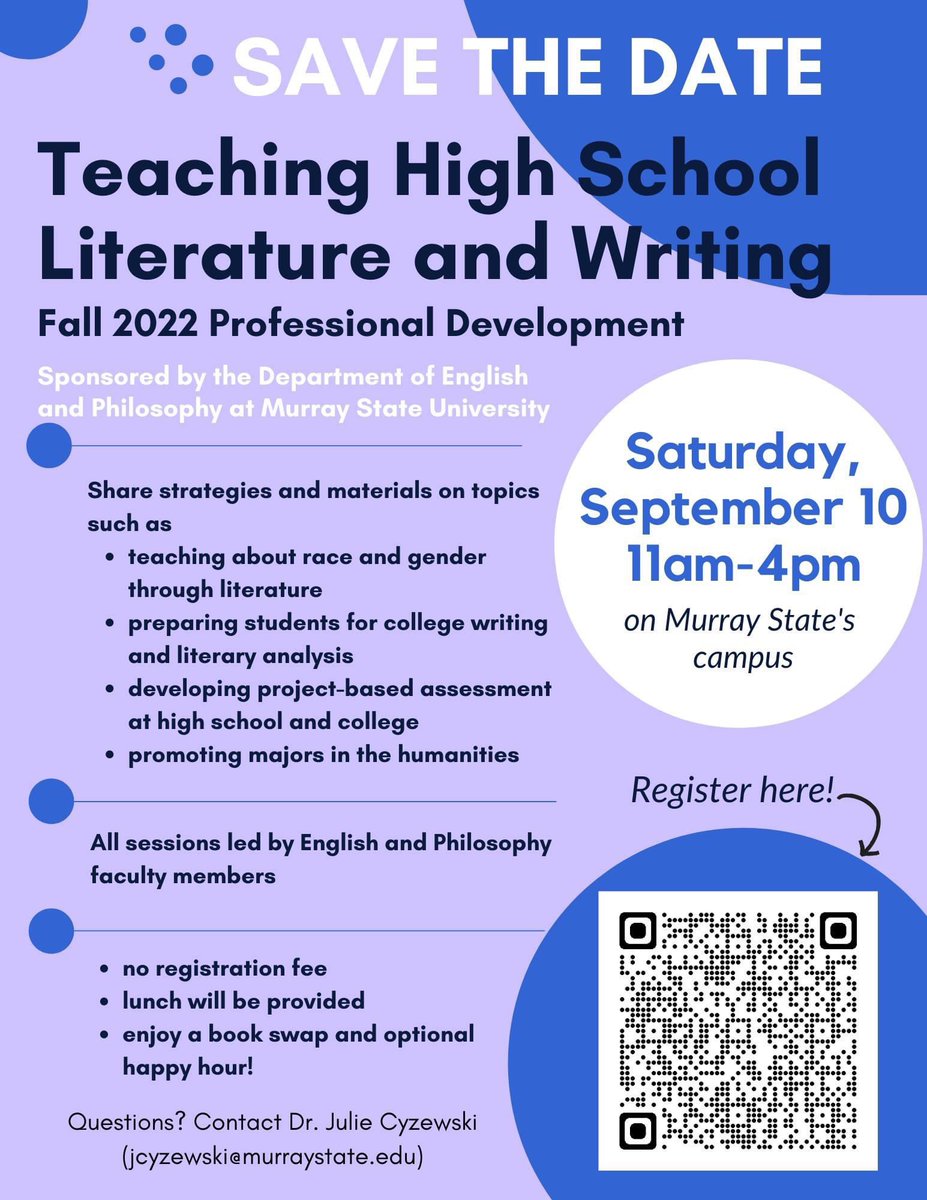 KCTE_LA's tweet photo. For those in the @murraystateuniv area, check it out! @KristieHEnnis @msubell @elarockstar @webster_english @joncullick @acodyclancy https://t.co/2hGzZOV2TY