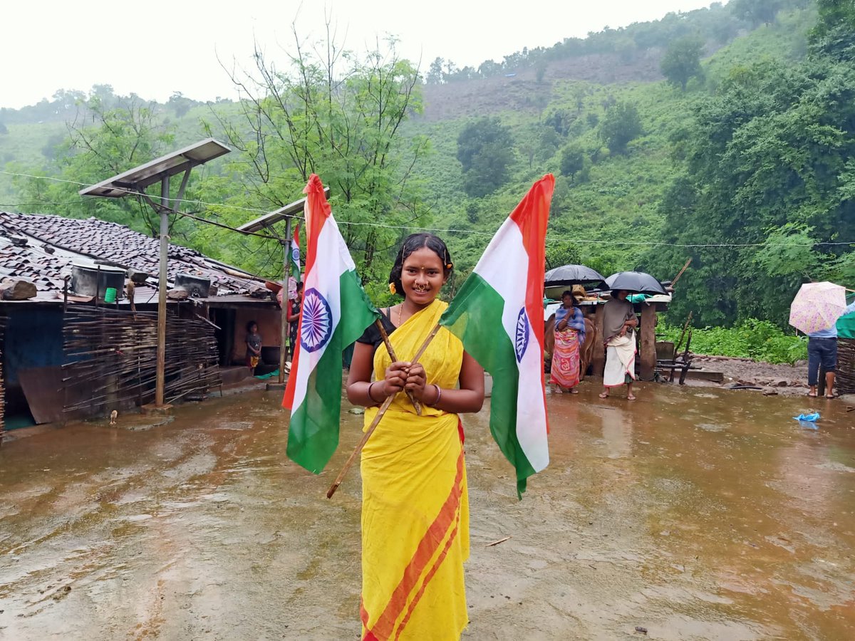 KldBlk_Lanjigar's tweet photo. Trilochanpur Gram Panchayat,Mostly Maoist affected gp under #Kalahandi District in #Odisha are celebrating 76th Independence Day of our beloved country with gaiety, enthusiasm and people's participation. @DmKalahandi @CMO_Odisha @MoSarkar5T @mopr_goi @PRDeptOdisha 
@PMOIndia https://t.co/ozMyEjDHDX