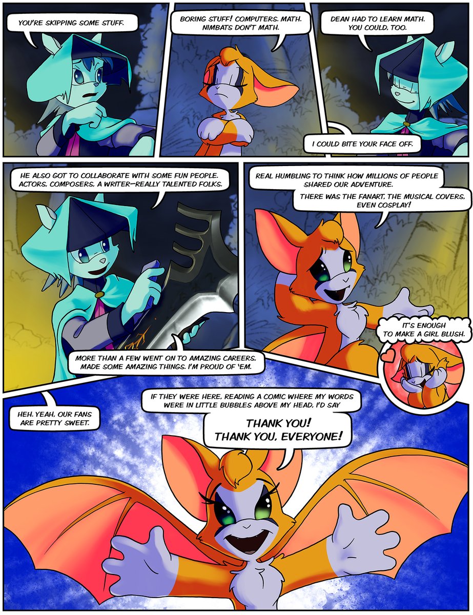 NoogyTweet's tweet photo. And now, a very personal message to commemorate the Tenth Anniversary of Dust: An Elysian Tail! https://t.co/f8ZJsepAov