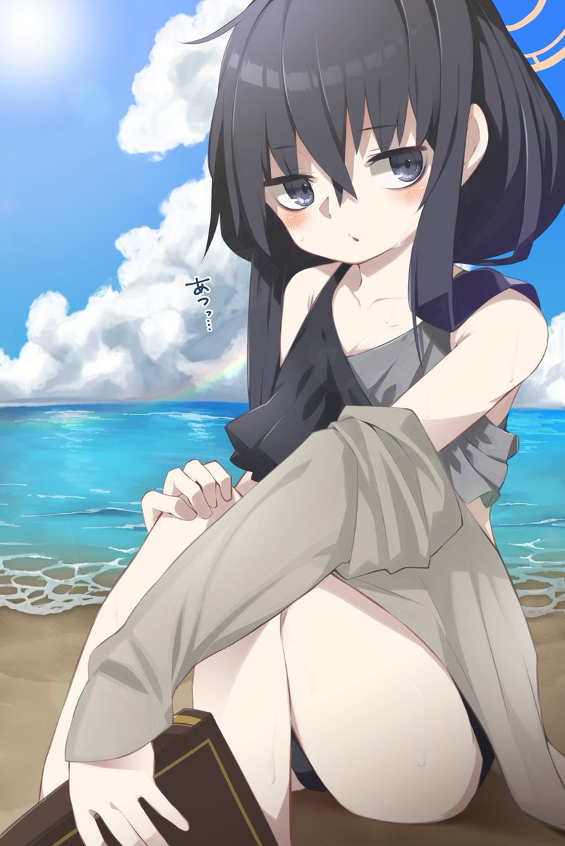 古関ウイ(ブルアカ) 「水着ウイ #ブルアカ #BlueArchive 」|だてめがね@Skebのイラスト