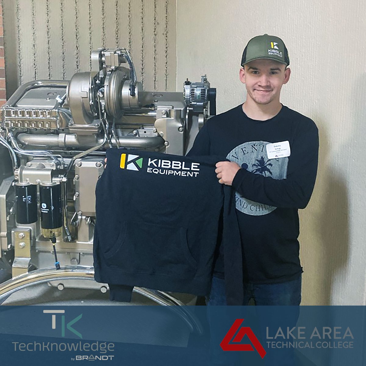 KibbleEquipment's tweet photo. Get ready for todayβs #TechKnowledgeTuesday!
Meet new TechKnowledge student Dakota Schug. Dakota graduated from Lakeland Union High School and is attending Lake Area Tech College this Fall. Congratulations and Welcome! π
@lakeareatech
#TKTuesdays #DieselTechnology #ServiceTech https://t.co/39nP1OX6cF