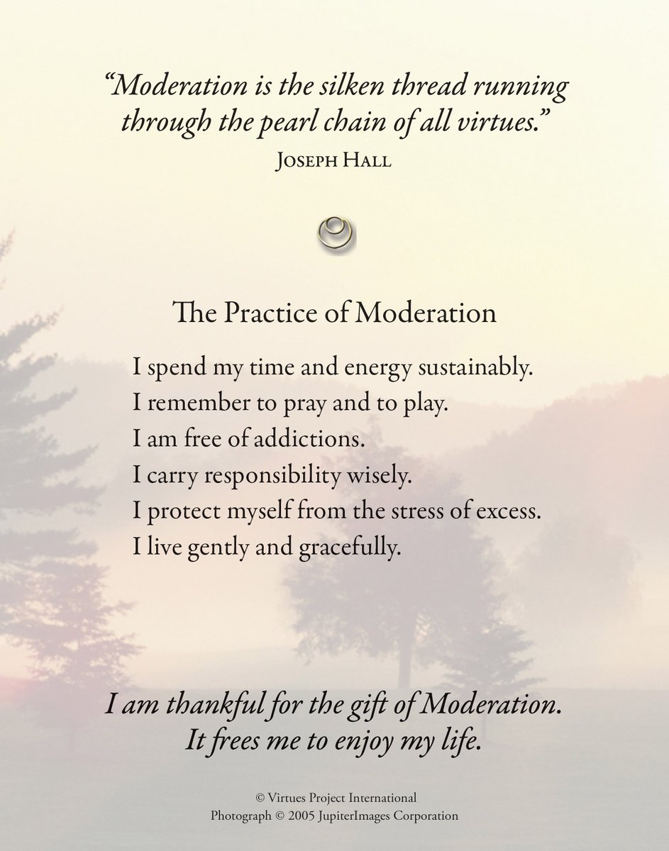 VIRTUE OF THE WEEK (8.15.22): Moderation - Being content with enough. Using self-discipline to create balance in our lives and to keep from overdoing. Healthy stewardship of our time and resources.
Sign up to receive the Virtue of the Week by email:
cfvi.net/programs/virtu…