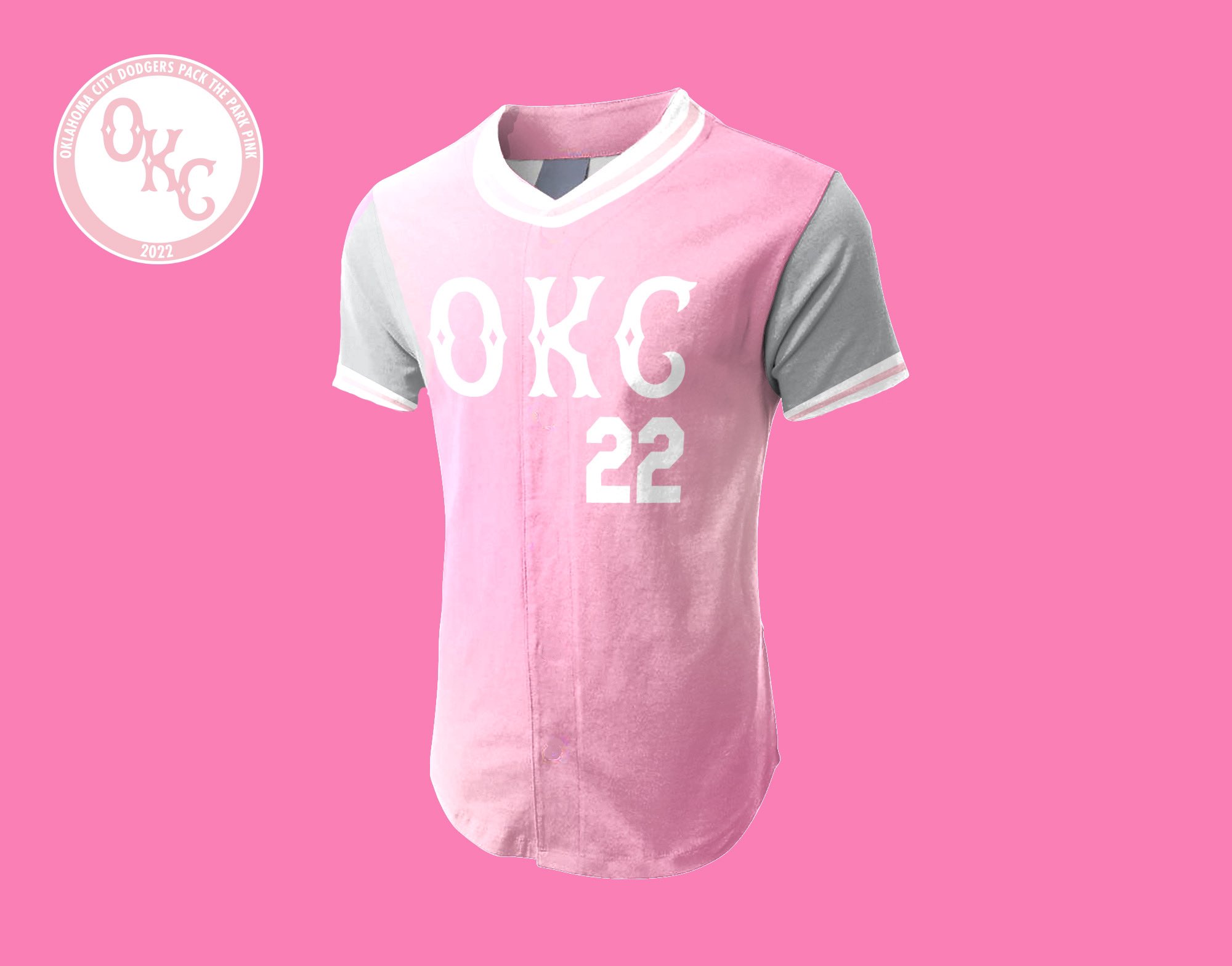 David Ortez on X: Drippy in Pink 🌸 Themed jerseys the OKC Dodgers wore  for Pack the Park Pink Night 👨🏽‍💻 #BreastCancerAwareness   / X