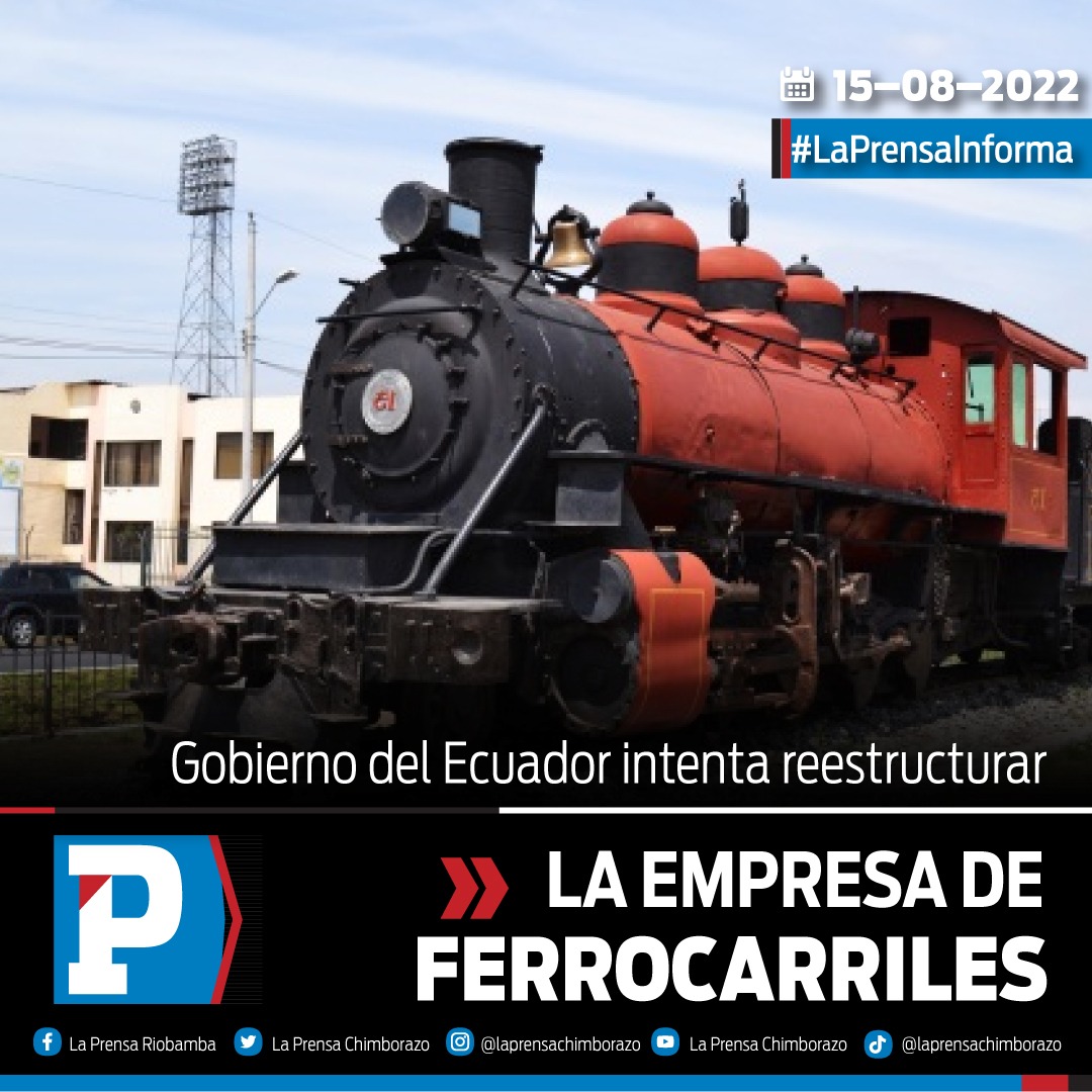 SomosLaPrensaEc's tweet photo. #ACTUALIDAD: Al presente, según el gobernador de #Chimborazo, @ivinueza, el #Gobierno actual está intentando #reestructurar la Empresa Ferrocarriles del Ecuador. La misma que podría ser público - privada.
🗞➡ Más información en la edición impresa de HOY.
#LaPrensaInforma https://t.co/ZnLHHoBdF6
