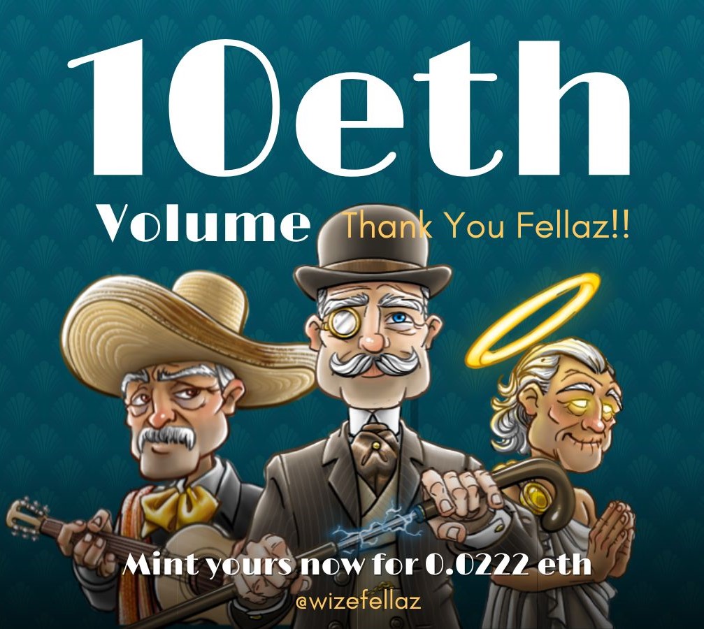 WizeFellaz's tweet photo. GM Fellaz! What started as a Free Mint has brought us to 10eth of trade volume!
🏢🏢🏢
Thank you all for supporting the Nursing Home a fun and exciting place to live in!!

Hi! I'm Bob
(like a Boss)

#wizefam https://t.co/0JjuPgKOVV