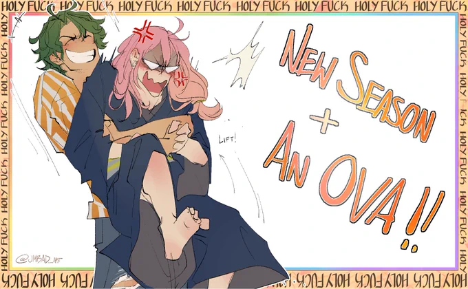 NEW SEASON AND A FUCKING OVA
🍵 🌸 🌺 ❄️ 🐱 🤡 🌹 🐍 !!!!! 