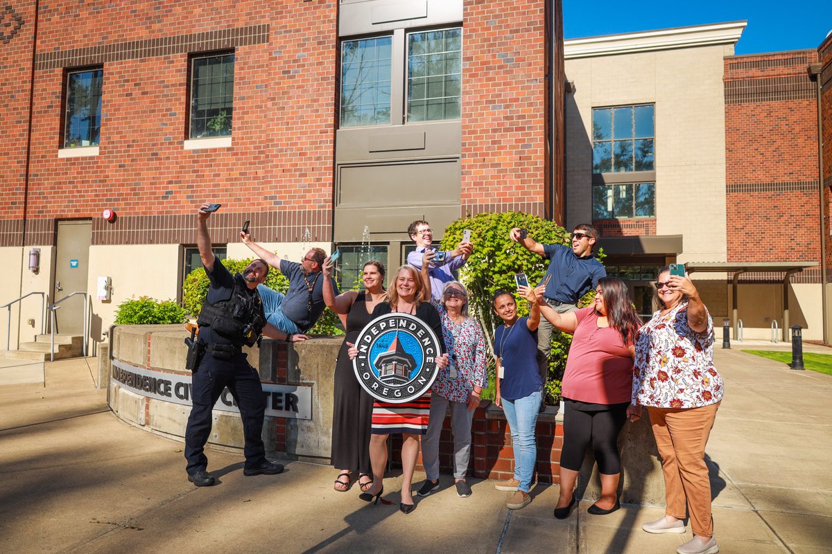 City of Independence (@independenceor) on Twitter photo In honor of #CityHallSelfieDay, a representative from nearly every department at the City of Independence posed for a picture in front of the Independence Civic Center, showcasing their pride in our local government facility.
Thank you, <a href="/ELGL50/">ELGL: Engaging Local Government Leaders</a>! In honor of #CityHallSelfieDay, a representative from nearly every department at the City of Independence posed for a picture in front of the Independence Civic Center, showcasing their pride in our local government facility.
Thank you, <a href="/ELGL50/">ELGL: Engaging Local Government Leaders</a>!