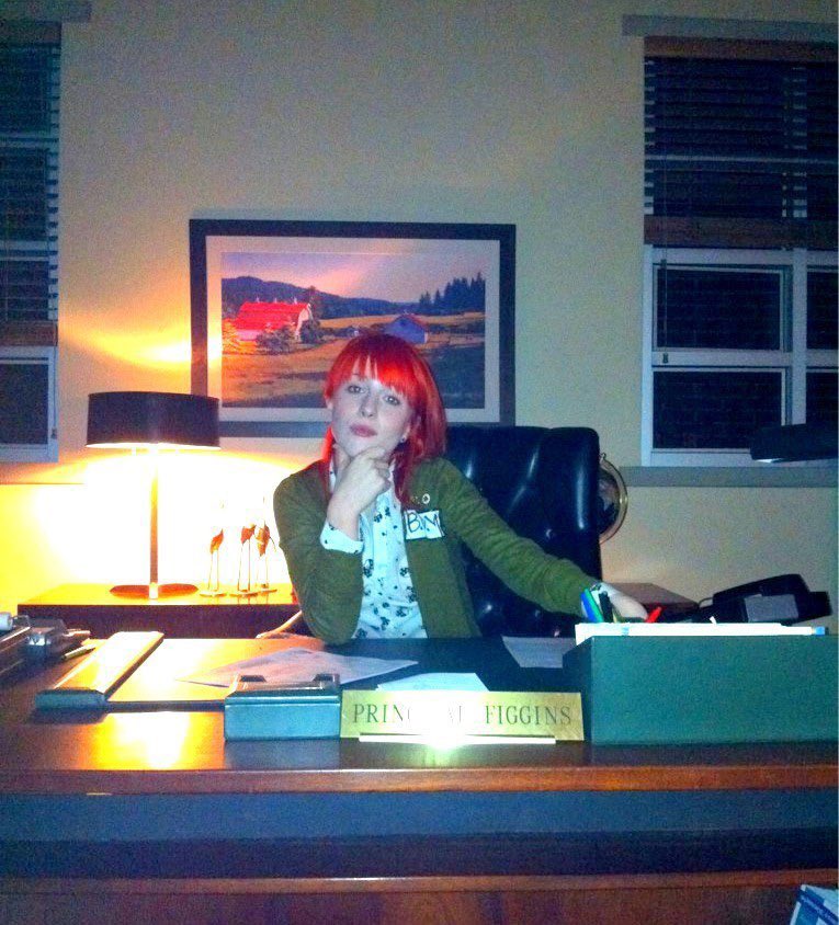 YELYAHRIOTT's tweet photo. remember when hayley visited the glee set 😭 https://t.co/Ps96EUKKBM