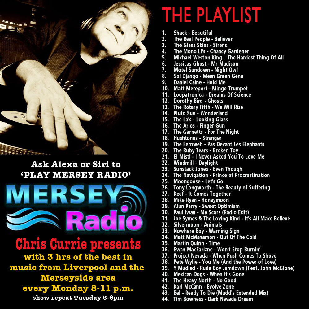 Chris Currie (@currieradioshow) on Twitter photo Tonight on <a href="/MerseyRadio/">Mersey Radio</a> from 8-11pm another 3hr Non Stop cornucopia of Mersey musical talent incl. <a href="/JoeSymesandTLK/">Joe Symes & The Loving Kind</a> <a href="/Silvermoon_UK/">Silvermoon</a> <a href="/MattMcmanamon/">𝙼𝚊𝚝𝚝 𝙼𝚌𝙼𝚊𝚗𝚊𝚖𝚘𝚗 𝙼𝚞𝚜𝚒𝚌</a> <a href="/petewylie/">Pete Wylie is WAH!🌟</a> <a href="/westernpromise1/">Western Promise</a> <a href="/mexicandogs_/">mexicandogsofficial</a> <a href="/theheavynorth/">The Heavy North</a> <a href="/karlmccannmusic/">Karl McCann</a> <a href="/TimBowness/">Tim Bowness</a> Tonight on <a href="/MerseyRadio/">Mersey Radio</a> from 8-11pm another 3hr Non Stop cornucopia of Mersey musical talent incl. <a href="/JoeSymesandTLK/">Joe Symes & The Loving Kind</a> <a href="/Silvermoon_UK/">Silvermoon</a> <a href="/MattMcmanamon/">𝙼𝚊𝚝𝚝 𝙼𝚌𝙼𝚊𝚗𝚊𝚖𝚘𝚗 𝙼𝚞𝚜𝚒𝚌</a> <a href="/petewylie/">Pete Wylie is WAH!🌟</a> <a href="/westernpromise1/">Western Promise</a> <a href="/mexicandogs_/">mexicandogsofficial</a> <a href="/theheavynorth/">The Heavy North</a> <a href="/karlmccannmusic/">Karl McCann</a> <a href="/TimBowness/">Tim Bowness</a>