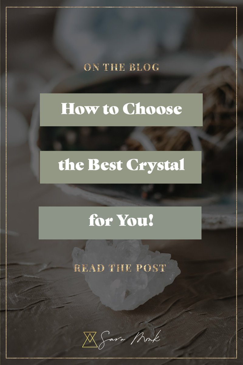 SaraCMonk's tweet photo. Wondering how you can be confident that the crystal you choose will assist you with your intention? I've got you covered! Learn how to choose a crystal that resonates with you and your intention inside this post: https://t.co/h1PspaevKc 

#crystalhealing #crystals https://t.co/j1WX3V1OxJ