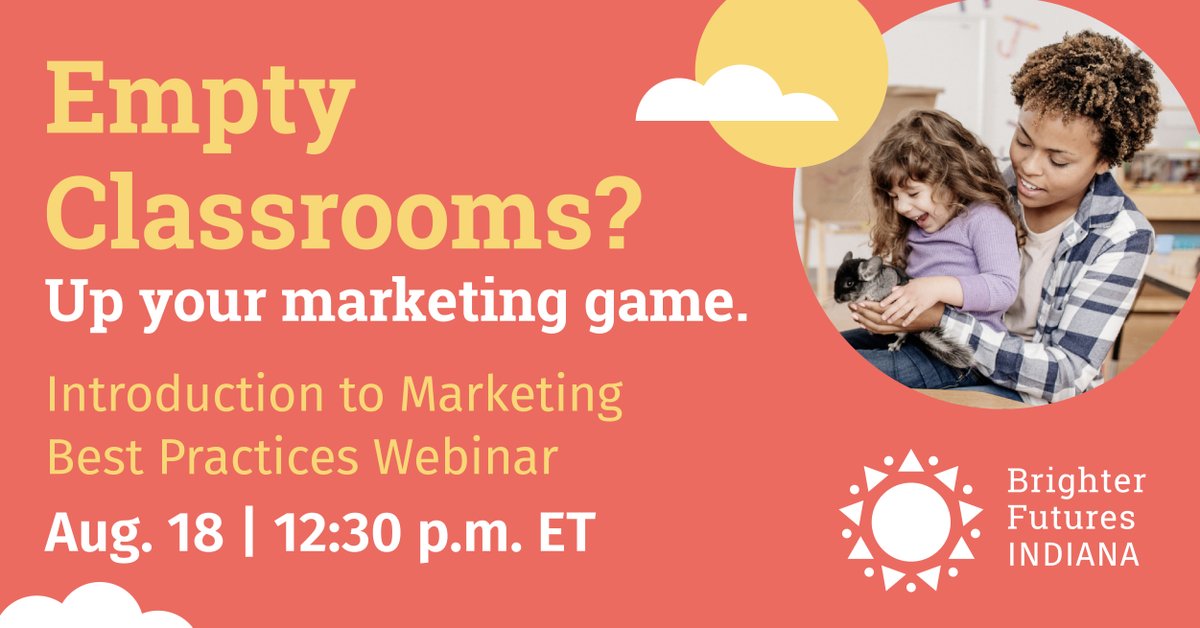 EarlyLearningIN's tweet photo. .@INbrightfutures will host an Introduction to their Marketing Best Practices Guide this Thursday where they will cover marketing and communication principles for emerging providers.  
➡️ https://t.co/Njy6kHGbId https://t.co/cWSMcMDUrY