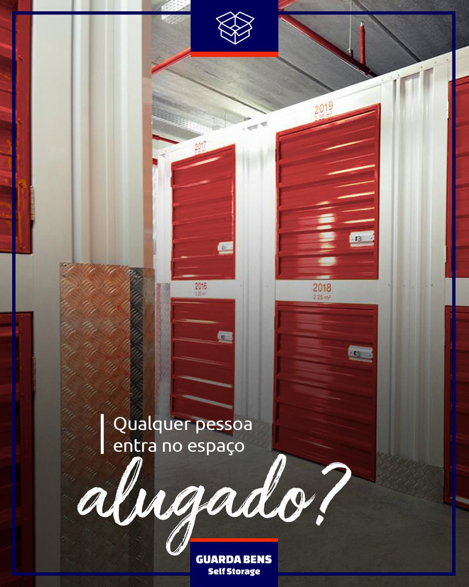 Guarda_Bens's tweet photo. Não. Só tem acesso ao interior do seu box você ou a pessoa que você deu o acesso, ou seja, a chave.

#guardabens #selstorage #guardabenssp #armazenamentointeligente #otimizacaodeespaco #guardeseguro #selfstoragesp https://t.co/zsS31h64VJ