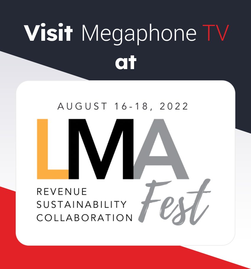 We'll be at #lmafest this week in Chicago! Drop by and say hello to the Megaphone TV team!