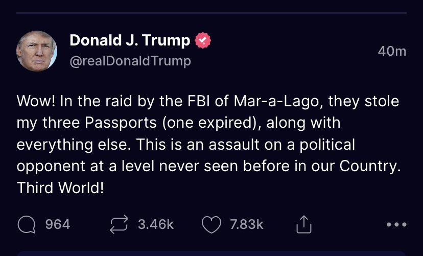 atrupar's tweet photo. is the former president a flight risk? https://t.co/yr8tgKpBjl