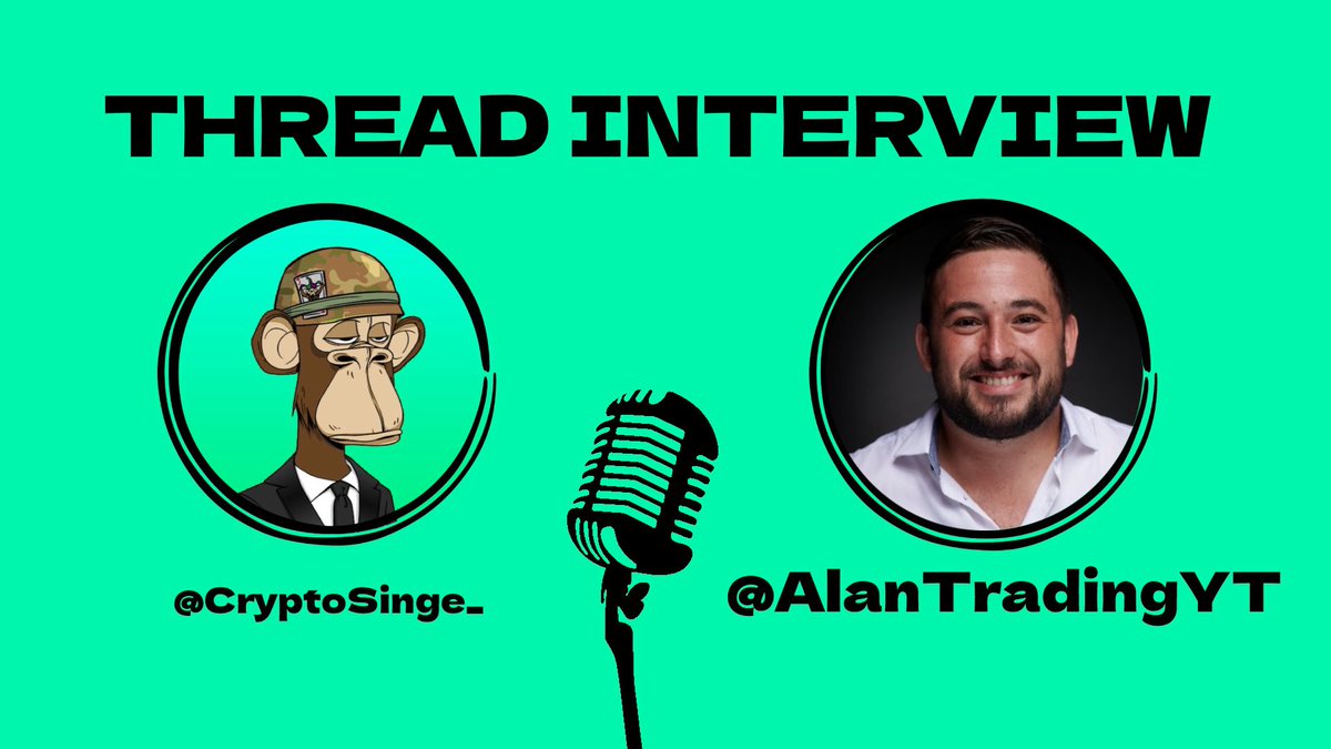 CryptoSinge_'s tweet image. [ THREAD INTERVIEW 11 ] #threadinterview

Pour le onzième numéro de ce concept inédit, je vous délivre une interview du grand @AlanTradingYT 

Si appréciée ❤️ et♻️