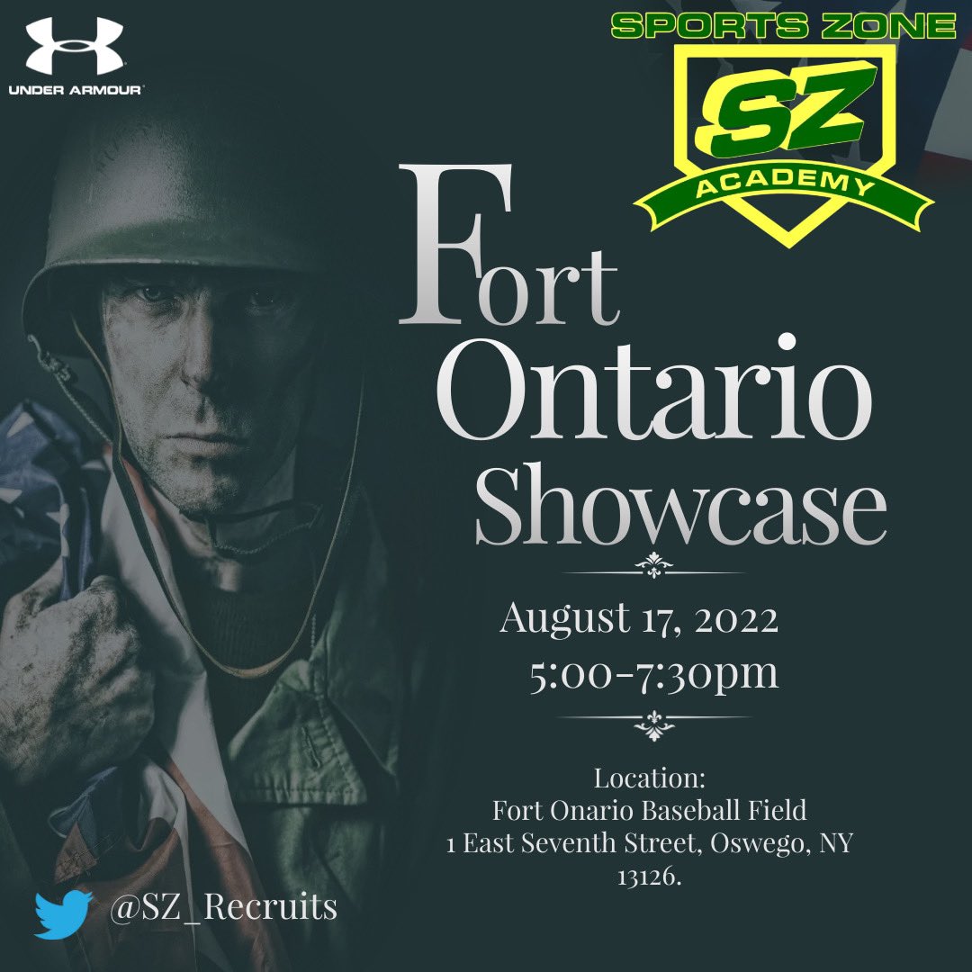 SZ_Recruits's tweet photo. Last workout of the summer! @SportsZoneAcad  hosting a workoit for our showcase and 15u’s this Wednesday (8/17) at Fort Ontario field in Oswego NY! #sznextlevel https://t.co/p6TOvIJ13Z