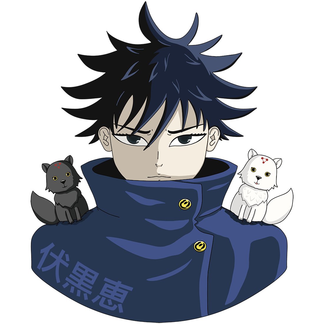 SabartDM's tweet photo. Megumi Fushiguro is a character of the Jujutsu Kaisen series. He is a first-year student at Tokyo Jujutsu High and also a descendant of the Zenin family.

#megumifushiguro #jujutsukaisenfanart #anime #AnimeArt #redbubble #teepublic #society6 #redbubbleartist https://t.co/g3qjk7Fxak