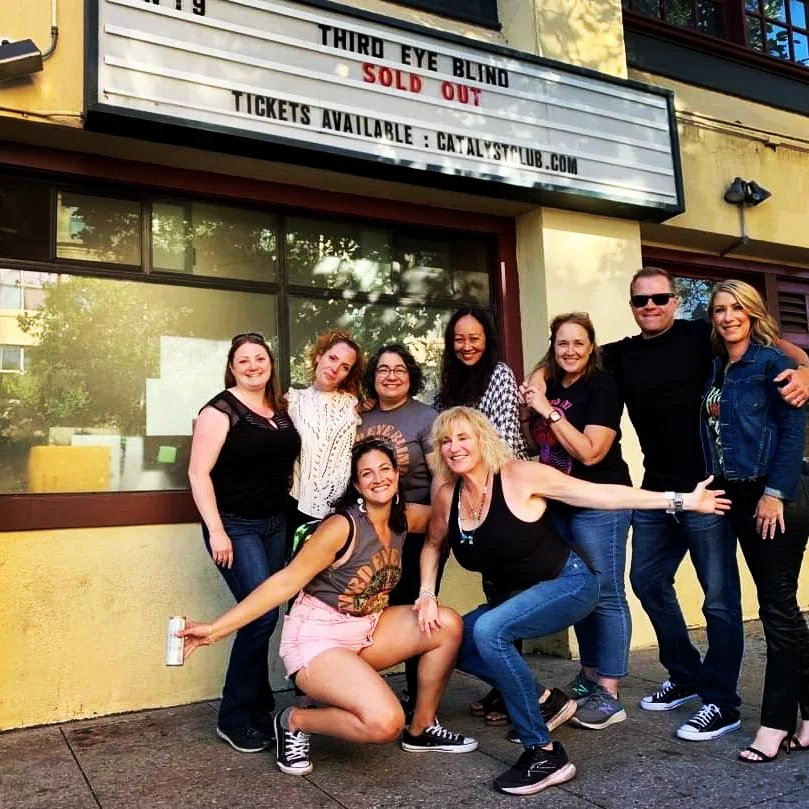 deenia22's tweet photo. We came, we jammed, we lost our voices singing Narco. From Santa Cruz to San Diego to Napa, thank you boys. Until next time 🧜‍♀️👁️🤙🏼🤘🏼 @ThirdEyeBlind @stephanjenkins @justbrad23 @colincreeV @AlexLeCavalier @Kryzreid @hockeydad @TBSOfficial https://t.co/Ehok0RBgx2