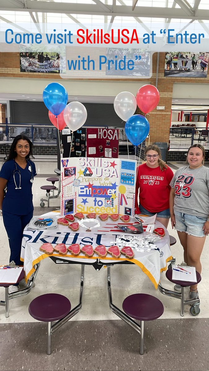 WASkillsUSA's tweet photo. Come learn about #SkillsUSA at our Enter with Pride event! Learn how you can become a #ChampionAtWork and #JobReadyDayOne! https://t.co/cnnS2KzU6d