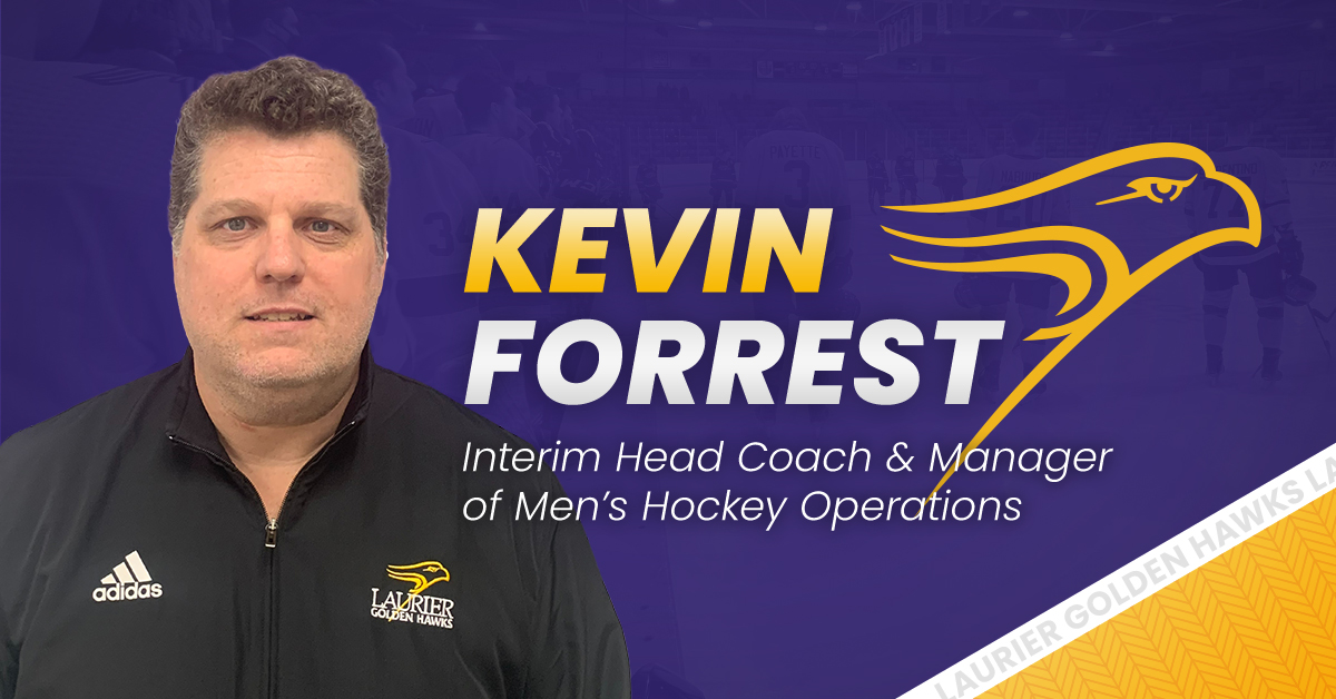 WLUAthletics's tweet photo. Laurier Athletics and Recreation has named Kevin Forrest the interim head coach and manager of men's hockey operations.

📰 https://t.co/wTYF7UdOob https://t.co/hK3QVg6seY
