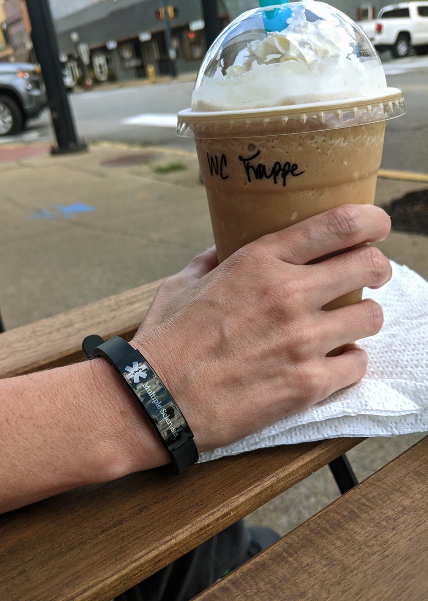 Endo_Jenn's tweet photo. Had a good visit with my #MS doctor this morning. I'm gonna keep fighting the way I fight. 💪🧡

Of course I had to enjoy a coffee treat after.

#MultipleSclerosis #MSwarrior #thisisMS #MSfam #upmc #chronicillness #autoimmune #neurology #coffee https://t.co/t8MO013xfR