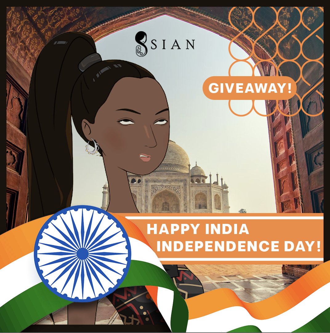 Happy #India #IndependenceDay! 🇮🇳

To celebrate, @8sianNFT is giving away 8SIAN #8308 ‼️

Giveaway lasts 24 hours! To participate:
👉🏻 Follow @8sianNFT
👉🏻 Like 👍 &amp; RT 🔁
👉🏻 Tag 3 friends with hashtag #8SIANNFT &amp; #8SIAN ♥️🚀🔥