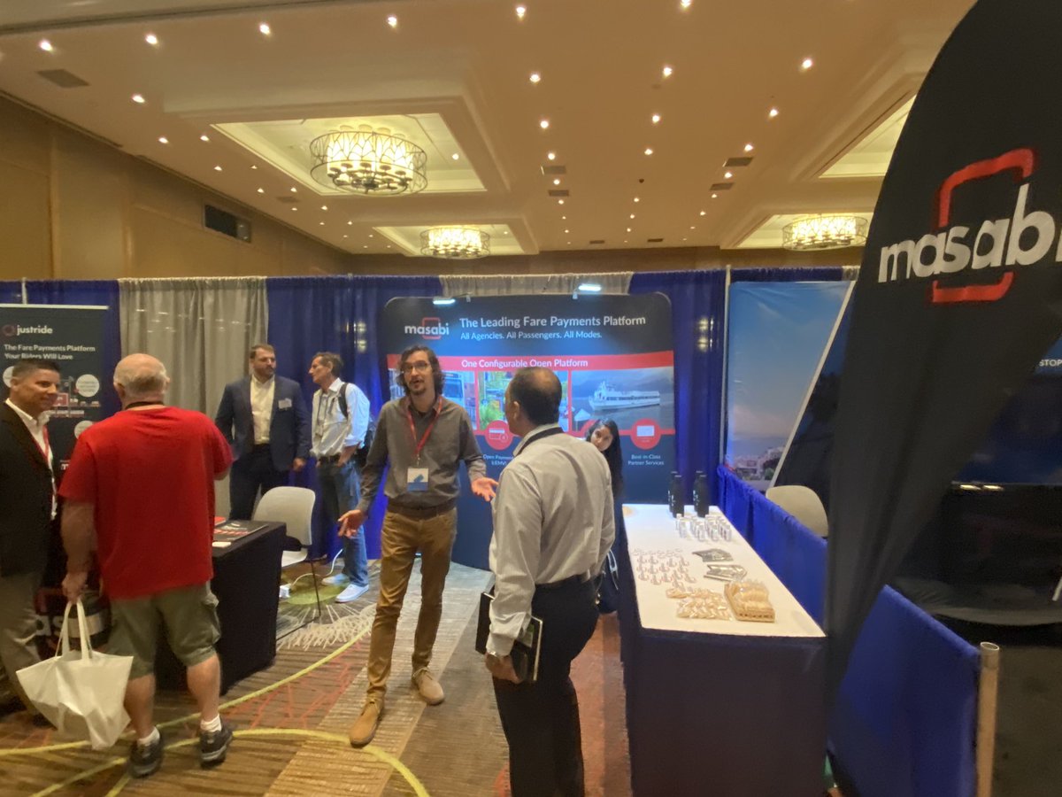 Masabi_com's tweet photo. ๐ And so it starts! Our Masabi team is excited to meet you at #APTATech22 today! Make sure to stop by our booth #110 for a demo of our Justride platform and to catch up with our fare collection experts.
P.S. We have cookies and theyโre delicious ๐ช https://t.co/tqBxsBWJAr