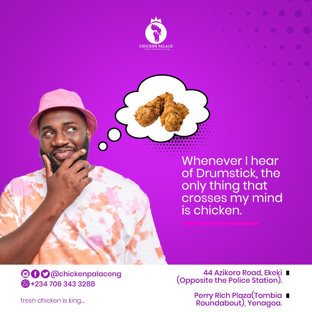 ChickenPalaceNG's tweet photo. Chicken is yummy, sweet, Rich.... what other thing about chicken can you remember? 

Add it for us...

#chicken #freshchicken #food #freshfoods #freshfood #yenagoa #bayelsa https://t.co/SJE8gM9VNG