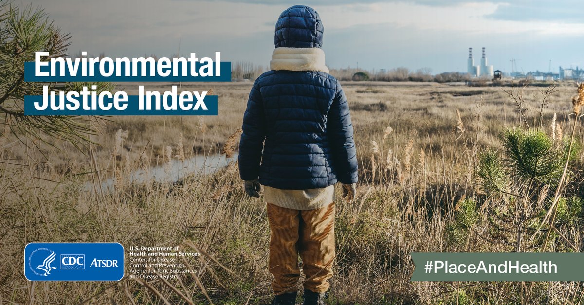 .@CDCEnvironment Social factors such as poverty, ethnicity, and pre-existing health conditions can change how environmental burden affects people’s health. Environmental Justice Index (EJI) bit.ly/3QCbyaC. #PlaceAndHealth