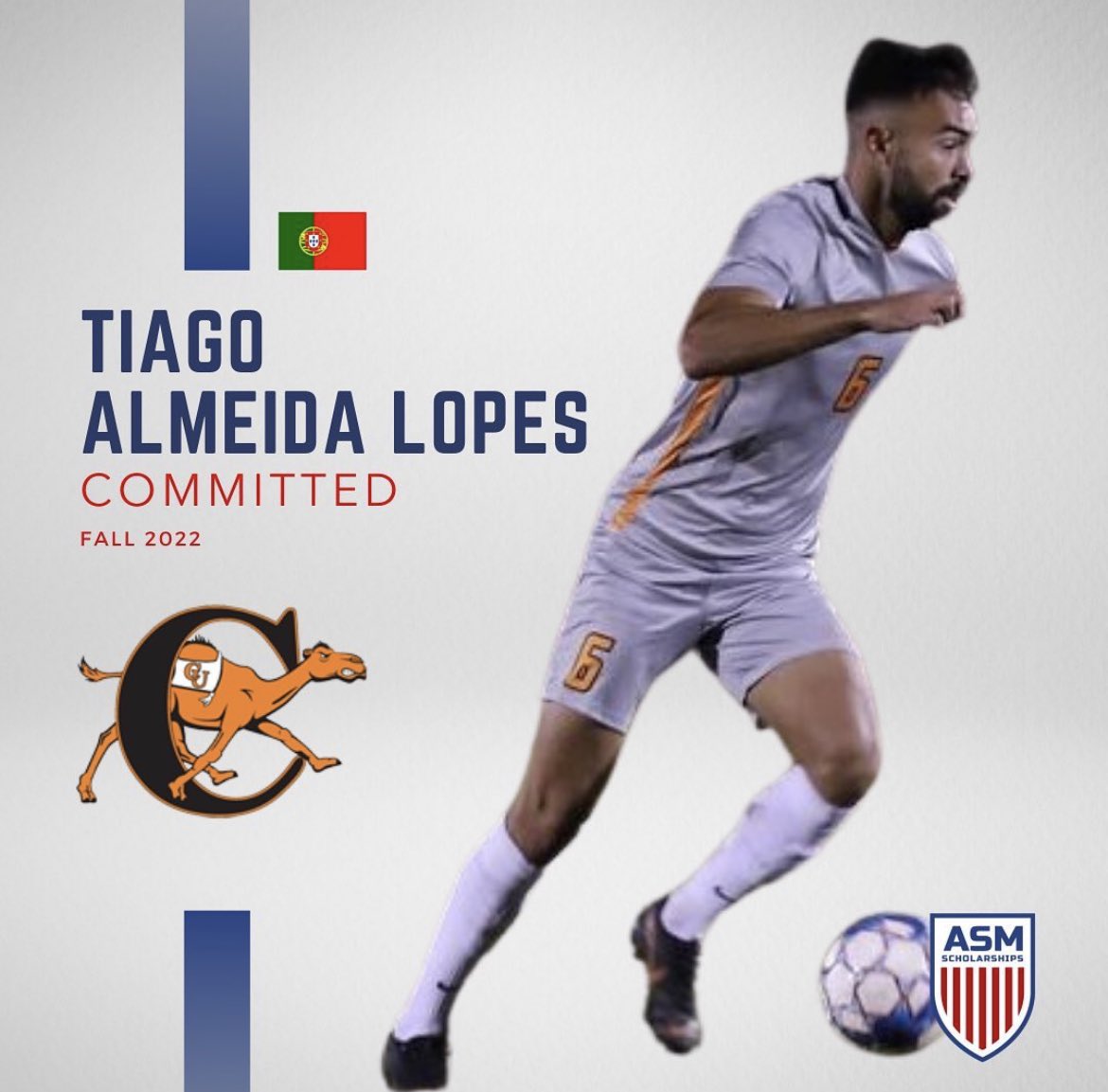 ASMSoccerTeam's tweet photo. Congratulations to soccer athlete Tiago Lopes from Portugal 🇵🇹 on his commitment to NCAA DI Campbell University in North Carolina!
 Best of luck @tiago_alopes
 https://t.co/Wh9oACDkaO https://t.co/85QuZhGKWp
