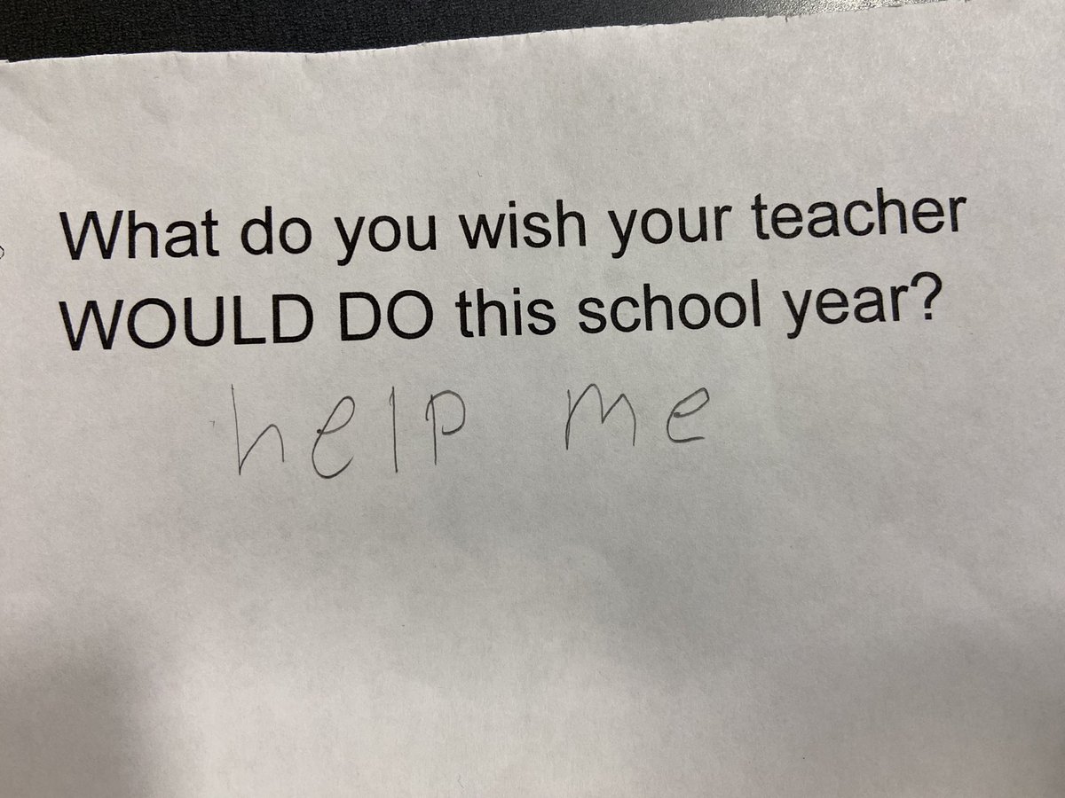 TheStablesFCPS's tweet photo. Last week- we asked our students what they wish their teacher would DO this school year. The answers show how much they want to learn and have a successful year! #FCPSForward #FCPSKY https://t.co/ME8dGKRIY4