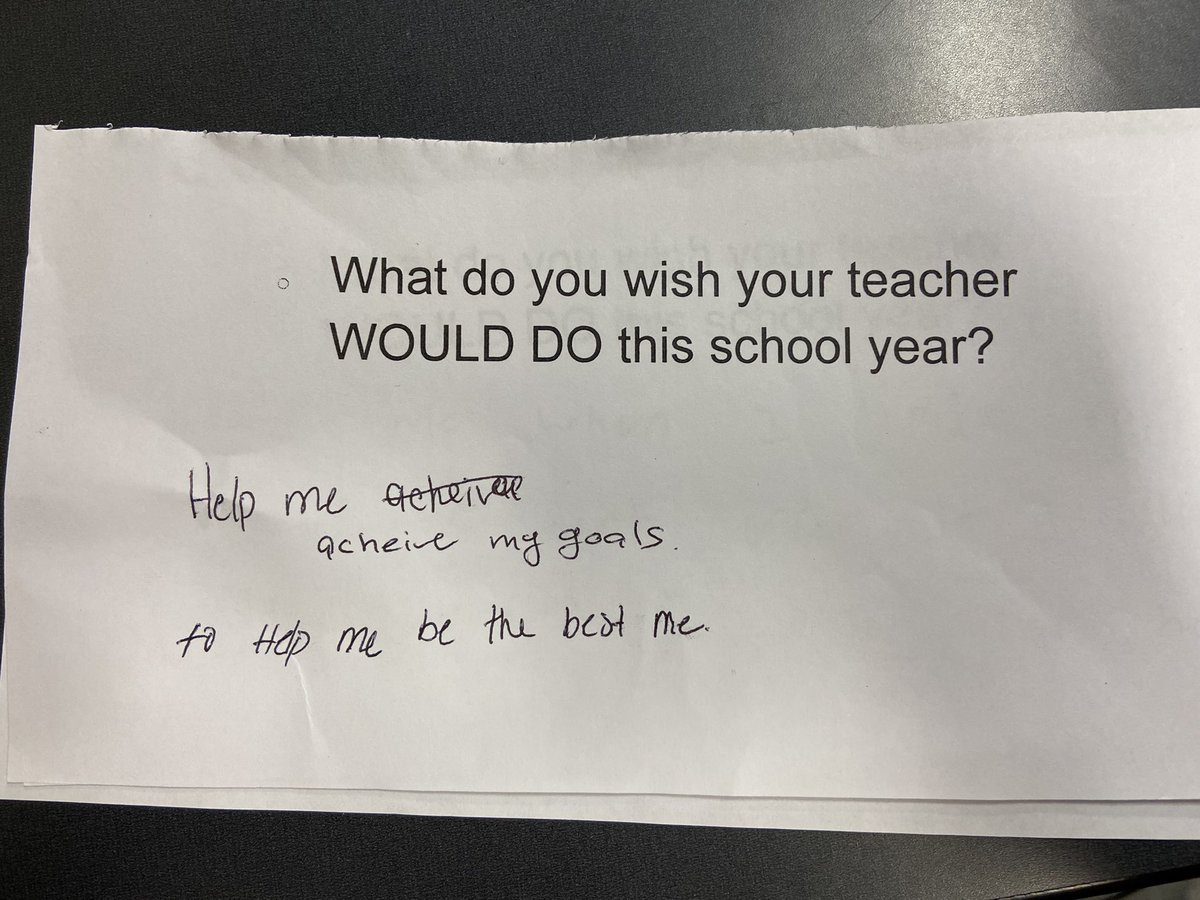 TheStablesFCPS's tweet photo. Last week- we asked our students what they wish their teacher would DO this school year. The answers show how much they want to learn and have a successful year! #FCPSForward #FCPSKY https://t.co/ME8dGKRIY4